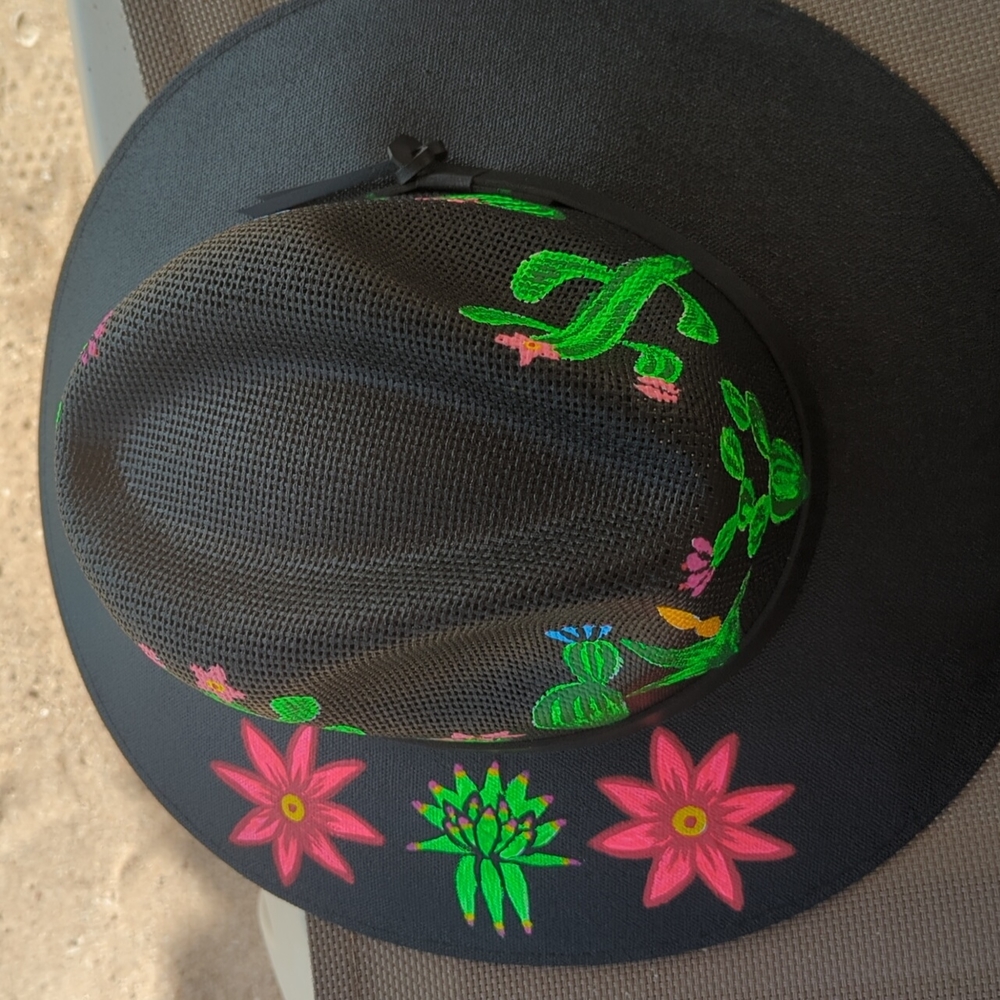 Hand Painted Hat - image 4